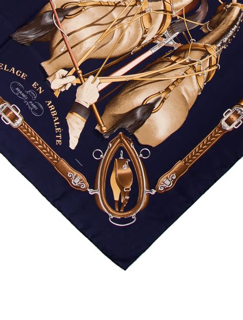 Hermès Attelage En Arbalete Silk Scarf 